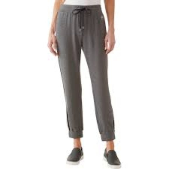 Michael Kors Pants - Michael Kors Gray Foil Strip Sweatpants 0017